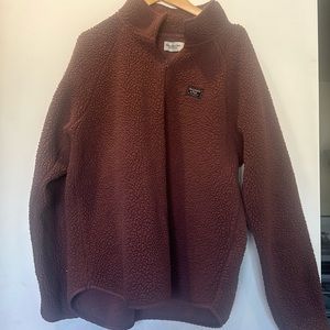 Abercrombie and Fitch Fuzzy Sherpa Quarterzip